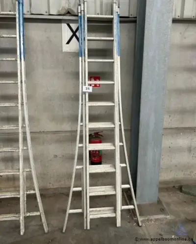 aluminium ladder 3x10 sporten – kavel bij Appelboom
