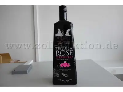 1 fles (1 liter) Liqueur de Tequila Rose met 15 % vol. alc – kavel bij Zoll-Auktion, Kiel