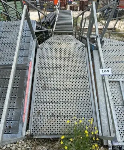 Metalen containertrap – kavel bij Appelboom