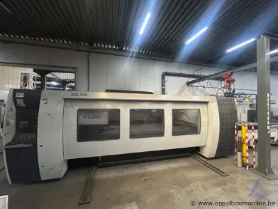 Industriële lasersnijmachine LVD AXEL 3015, bouwjaar 2001, met een vermogen van 80 kW – kavel bij Appelboom
