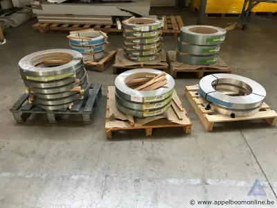 3 paletten aluminium coils, diverse types en afmetingen – kavel bij Appelboom