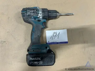 Accuboormachine Makita DDF484, 18 V, serienummer 757752 R. Inclusief accu en boor – kavel bij Appelboom