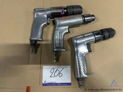3 pneumatische boormachines, waaronder model INGERSOLL-RAND 7801 met 2100 RPM – kavel bij Appelboom
