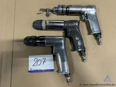 3 pneumatische boormachines – kavel bij Appelboom