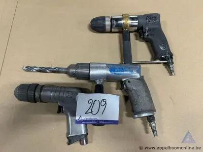 3x persluchtboormachines – kavel bij Appelboom