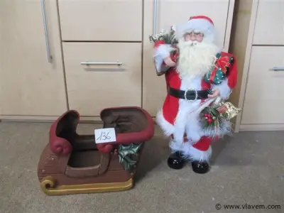 kerstman en slee – kavel bij Vlavem