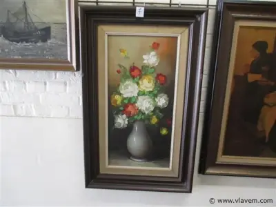 olie op doek – kavel bij Vlavem