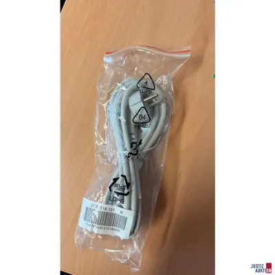 50 x Kaltgerätestecker grau – kavel bij Justiz-Auktion, Hannover