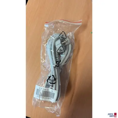50 x Kaltgerätestecker grau – kavel bij Justiz-Auktion, Hannover