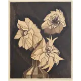 Lou Loeber – Dahlia's 1923ets31 x 25 cmges – kavel bij Zuydwal Veilingen