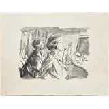 Isaac Israëls – In de kleedkamer van Scala Den Haaglitho50 x 65 cm, afb – kavel bij Zuydwal Veilingen