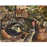 Fre Cohen – Stadsbrug Amersfoort 1937 (2)aquarel20,5 x 26,5 cmges.l.o – kavel bij Zuydwal Veilingen
