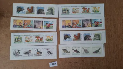 Set van acht Belgische postzegelstroken – kavel bij Goeiendeal