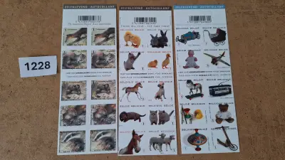 Belgische Postzegelstroken, De marterachtigen (2008) en Uit het nest (2010). Onbeperkt geldig voor frankering – kavel bij Goeiendeal