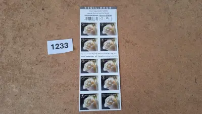 Belgische Postzegelstroken, Deuil - Rouw witte roos (2014). Onbeperkt geldig voor frankering – kavel bij Goeiendeal