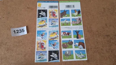 Belgische Postzegelstroken, Belgica 2006 (2006) en Huisdieren (2010). Onbeperkt geldig voor frankering – kavel bij Goeiendeal