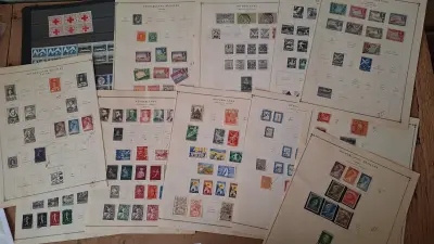Verzameling postzegels op bladen – kavel bij Goeiendeal