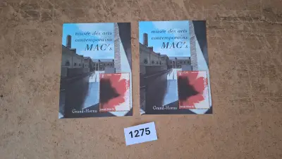 Postzegelvellen MAC's Grand-Hornu (2 stuks) – kavel bij Goeiendeal