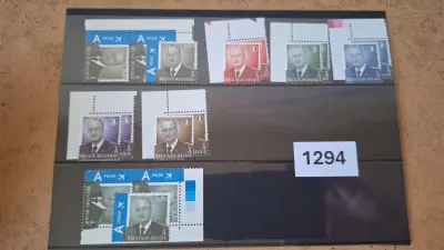Losse postzegels Koning Albert II met waardenummers en prior – kavel bij Goeiendeal