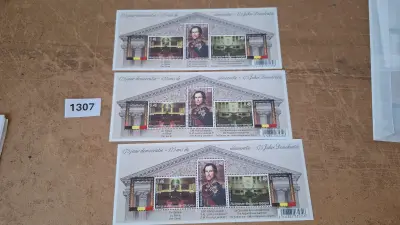 Postzegelvellen 175 jaar democratie (3 stuks) – kavel bij Goeiendeal