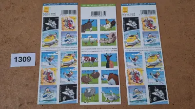 Postzegelvellen Belgica 2006 (2 stuks) en Postzegelvel Huisdieren – kavel bij Goeiendeal