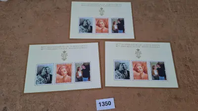 Postzegelvelletjes 80ste verjaardag van H.M. Koningin Fabiola – kavel bij Goeiendeal