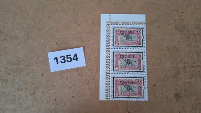 Postzegelstrook Belgie - Congo / 1908-2008 – kavel bij Goeiendeal