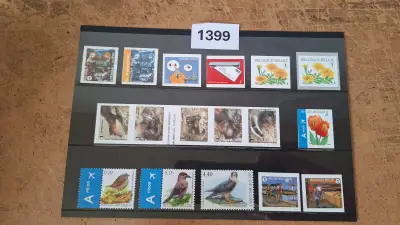 Losse postzegels Belgische fauna, flora, vogels en diverse thema's – kavel bij Goeiendeal