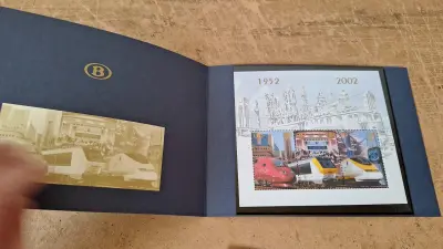 Herdenkingsboekje of luxevel NMBS / SNCB 1952-2002 – kavel bij Goeiendeal