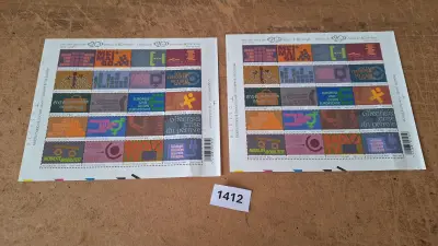 Postzegelvellen Een reis door de 20ste eeuw in 80 zegels - Maatschappij & Sociaal Leven / Dagelijks leven – kavel bij Goeiendeal