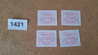Vierkante postzegelvellen Bruphila 99 met diverse frankeerwaarden – kavel bij Goeiendeal