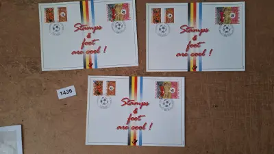 Postzegelvellen en kaarten Euro 2000 Stamps & foot are cool – kavel bij Goeiendeal
