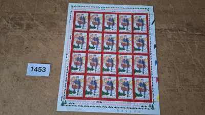 Postzegelvel Prettige Kerstdagen met treinen – kavel bij Goeiendeal