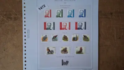 Diverse losse postzegels Koning Albert II en Vogels met krokus – kavel bij Goeiendeal