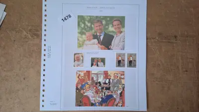 Postzegelvel Geboorte Prinses Elisabeth met aanvullende strip-en familiezegels – kavel bij Goeiendeal