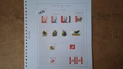 Diverse losse postzegels Koning Albert II en Vogels met iris – kavel bij Goeiendeal