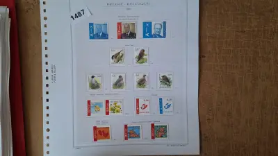 Diverse losse postzegels Koning Albert II, Vogels en wenszegels met harten – kavel bij Goeiendeal