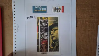 Postzegelvel Belgische film Le cinéma belge met Romeverdrag en wielrennen – kavel bij Goeiendeal