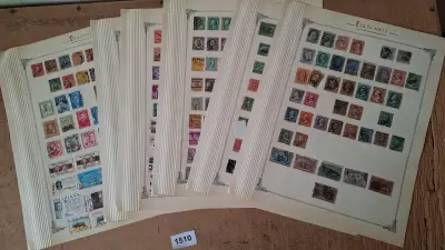 Postzegels op bladen verschillende landen – kavel bij Goeiendeal