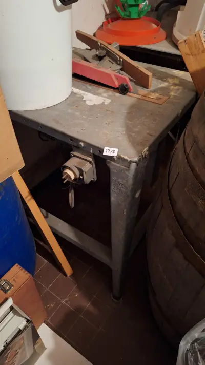 Stationaire elektrische zaagtafel of schaafmachine voor werkplaatsgebruik – kavel bij Goeiendeal, Houthalen-Helchteren