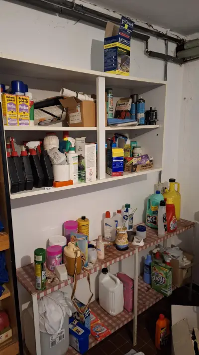 Grote partij diverse schoonmaakmiddelen, onderhoudsproducten, flacons en autoshampoo – kavel bij Goeiendeal, Houthalen-Helchteren