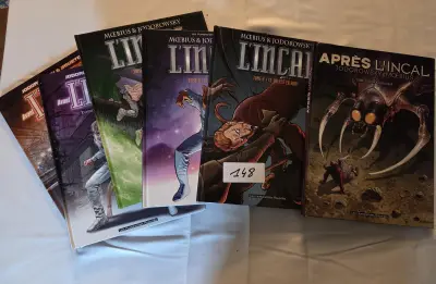 Set van diverse stripboeken uit de reeksen L'Incal en Après L'Incal van Moebius en Jodorowsky – Lot 148 – kavel bij Goeiendeal, Jette