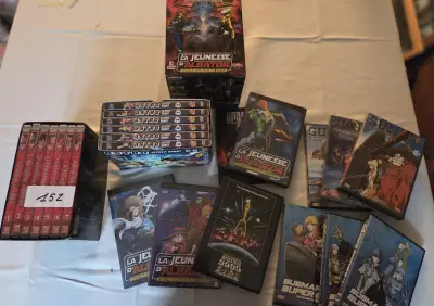 Uitgebreide verzameling anime dvd's, waaronder boxsets van Astro Le Petit Robot, La Jeunesse d'Albatros en diverse losse dvd-titels – Lot 152 – kavel bij Goeiendeal, Jette