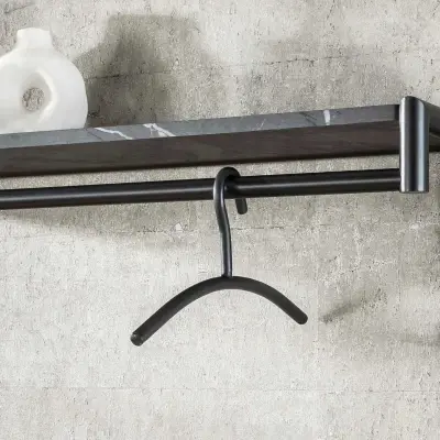 12 x Gunmetal ronde buis kleerhangers – kavel bij Openbare Verkopen, Beveren-Leie