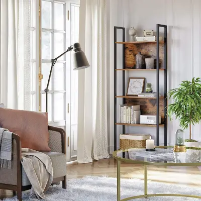 4 x Opbergrek Sutton | 62 x 24 x 165 cm | Bruin – kavel bij Openbare Verkopen, Beveren-Leie