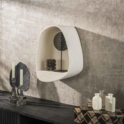 5 x Wandplank Goutte 46 cm - Marmer composiet – kavel bij Openbare Verkopen, Beveren-Leie