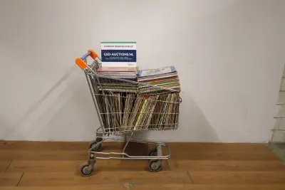 Winkelwagen vol vinylplaten – kavel bij GSD Auctions, Zoeterwoude