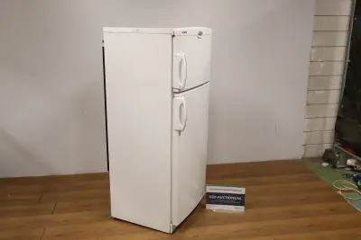 Witte koelkast met vriesgedeelte – kavel bij GSD Auctions, Zoeterwoude