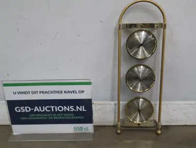 Barometer, hygrometer en thermometer set in gouden frame – kavel bij GSD Auctions, Zoeterwoude
