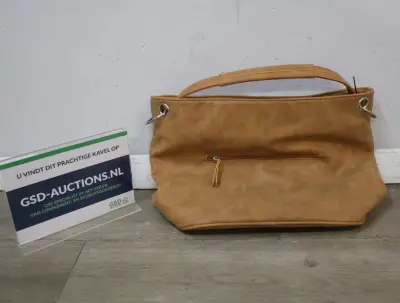 Bruine handtas met buitenvak – kavel bij GSD Auctions, Zoeterwoude